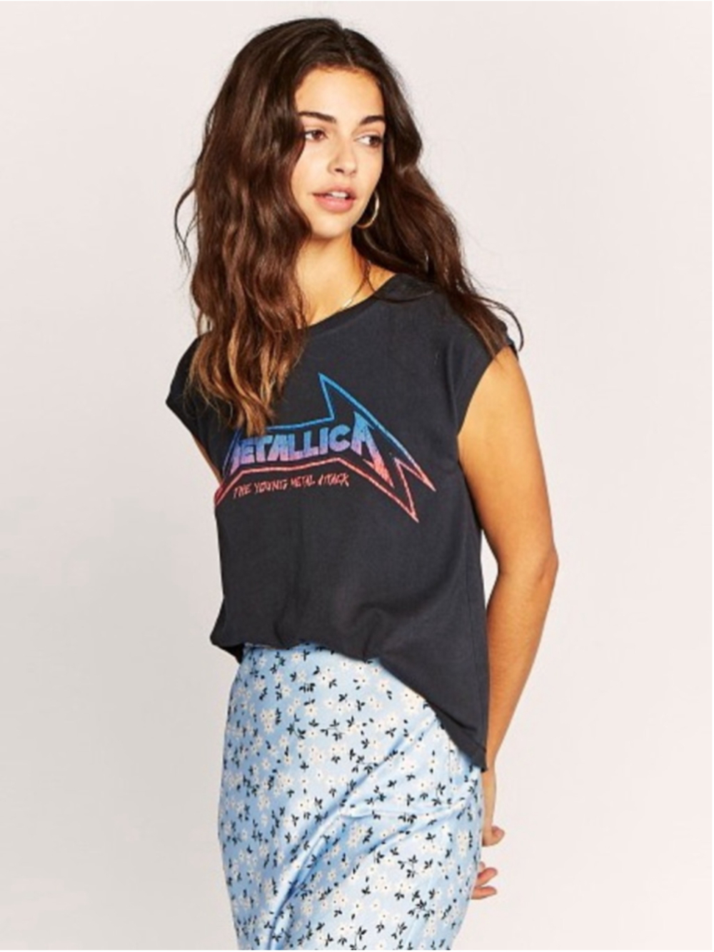 Daydreamer Metallica Young Metal Attack Tank rock concert band tee sz m